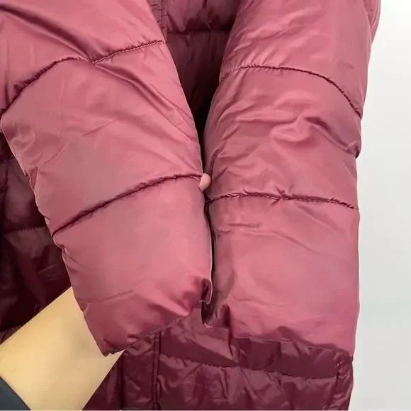 Barbour Darcy Quilt Women's Puff Coat Maroon US size 12